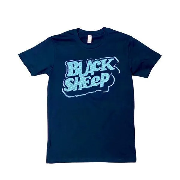 Black Sheep 80's Zine Logo Tee Navy