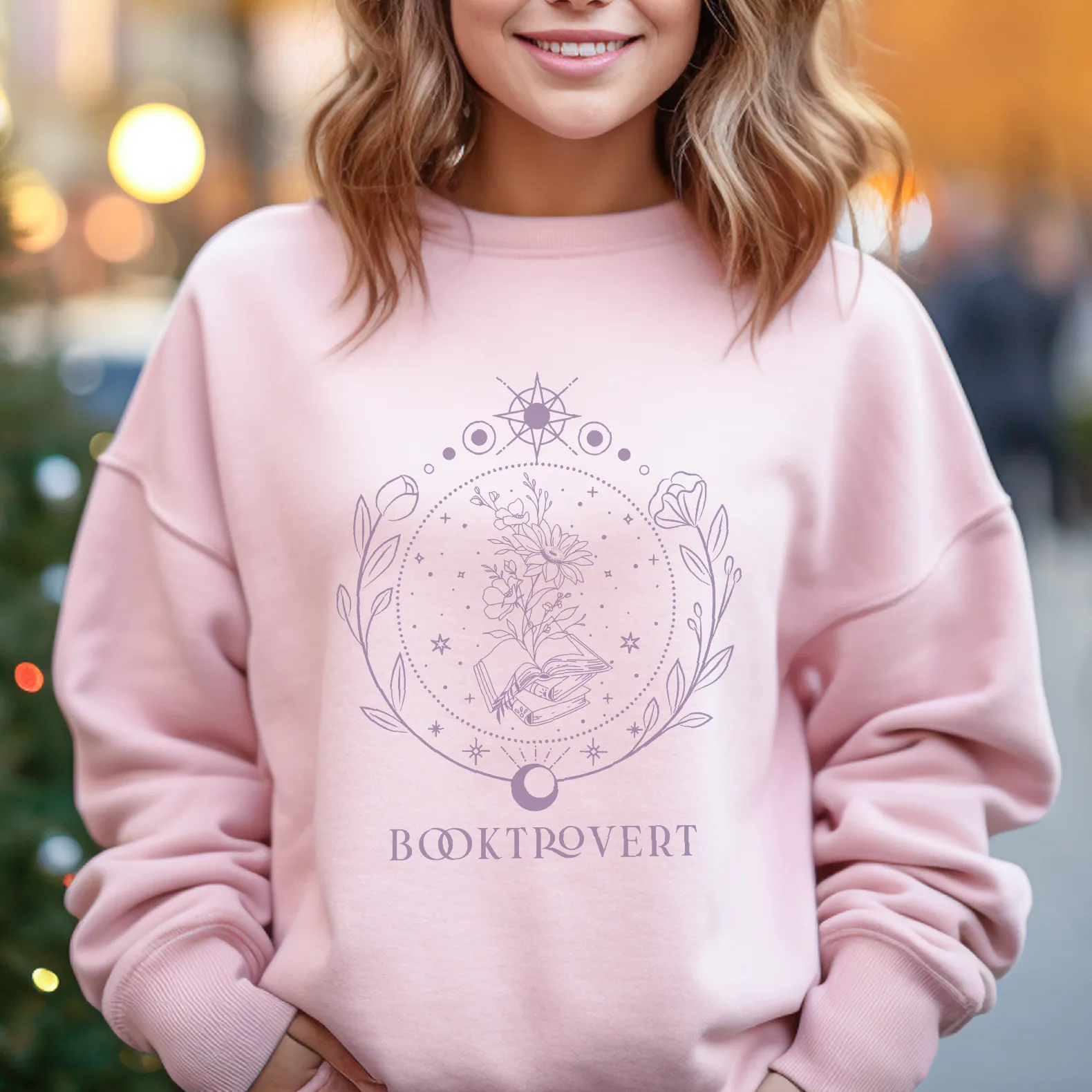 Booktrovert Pink or Blue Sweatshirt