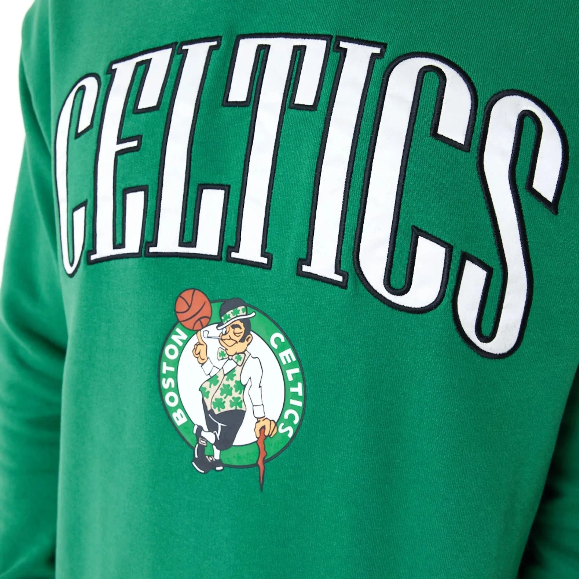 Boston Celtics NBA Arch Graphic Green Oversized Crew Neck Sweatshirt