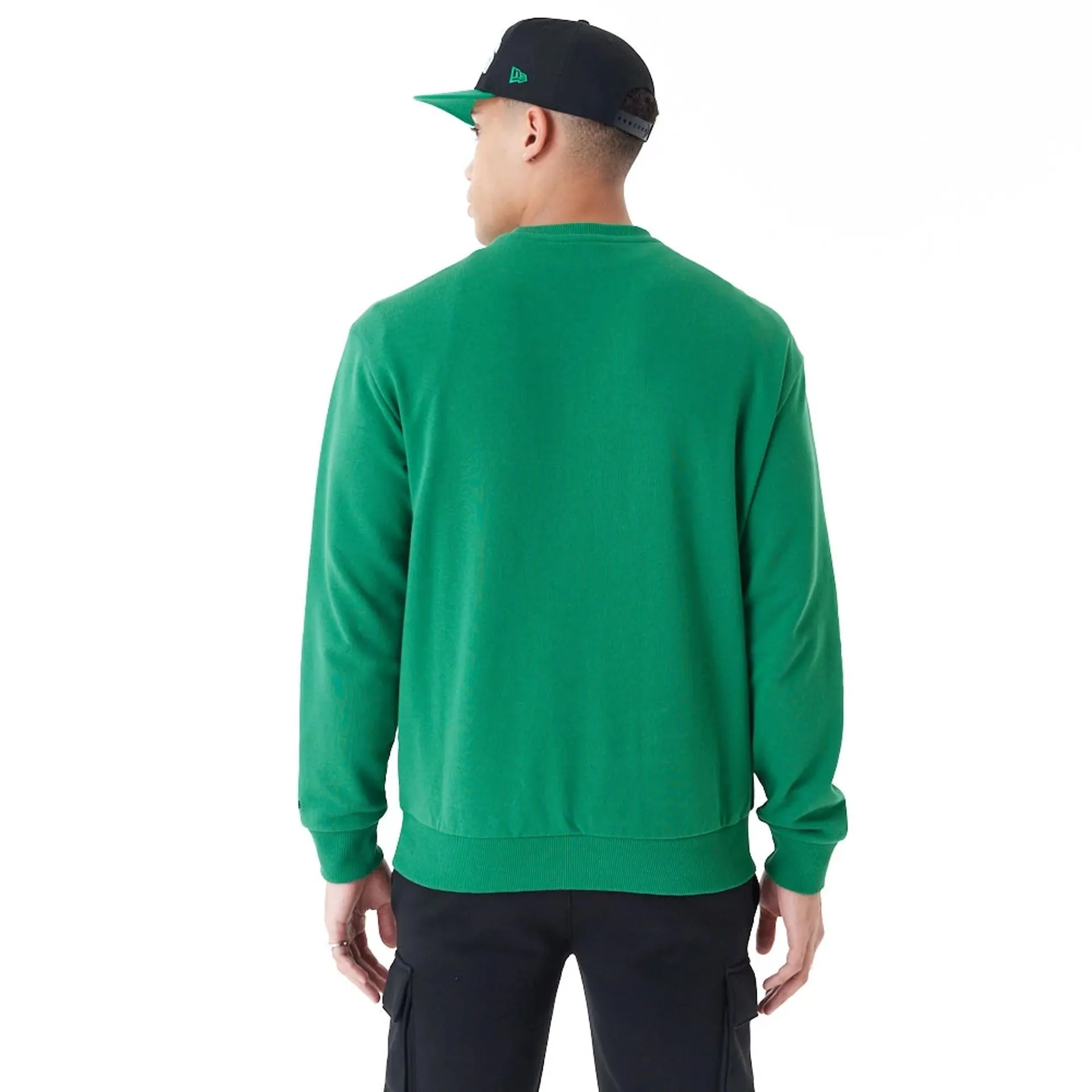 Boston Celtics NBA Arch Graphic Green Oversized Crew Neck Sweatshirt