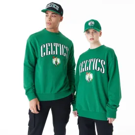 Boston Celtics NBA Arch Graphic Green Oversized Crew Neck Sweatshirt