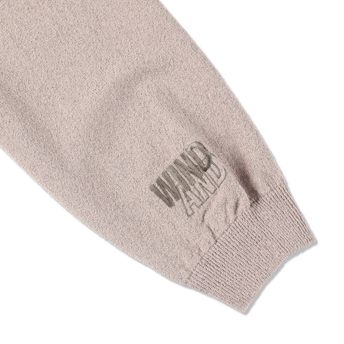 Bouclet Zip-up Hooded Sweatshirt / SAND