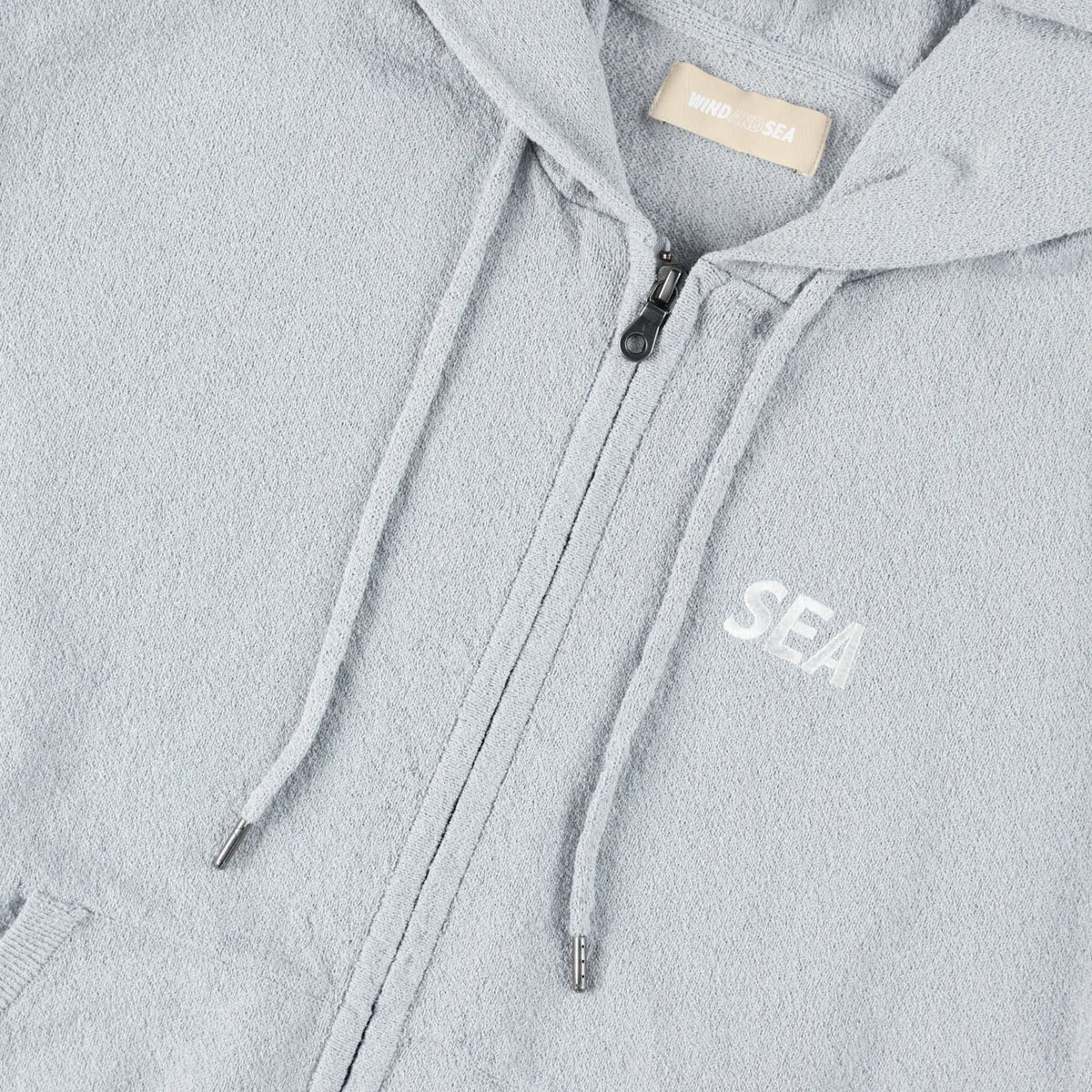 Bouclet Zip-up Hooded Sweatshirt / SKY