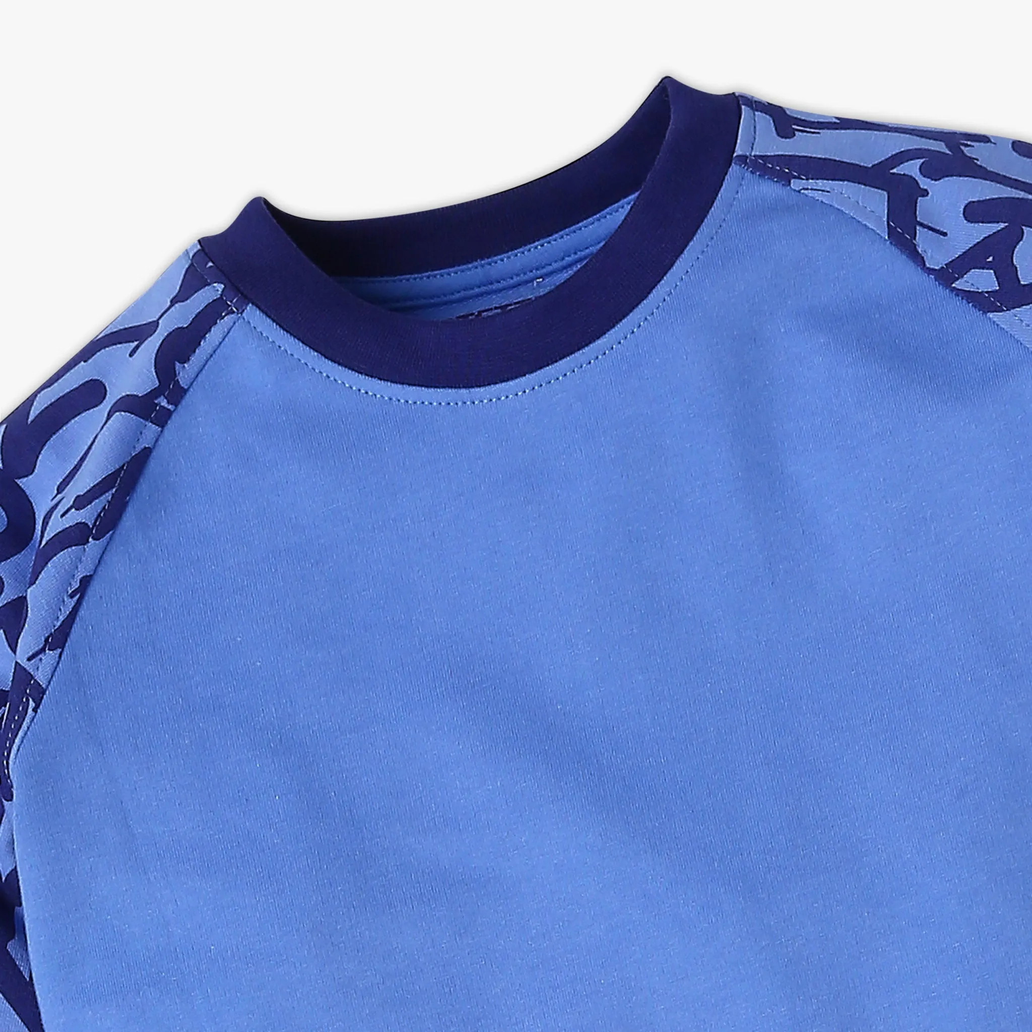 Boy's Regular Fit Printed Sweat Tees