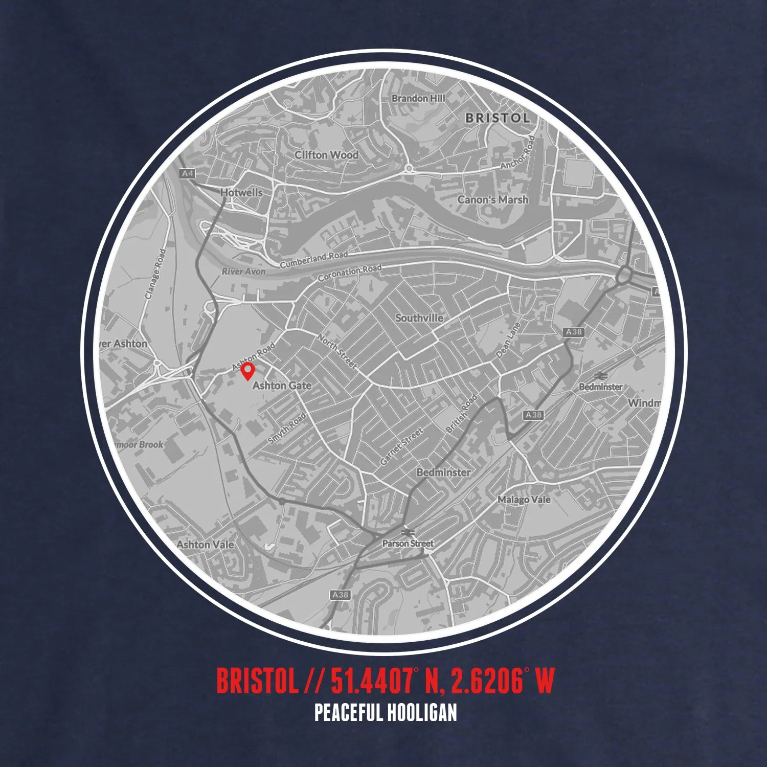 Bristol City Location Sweatshirt Navy