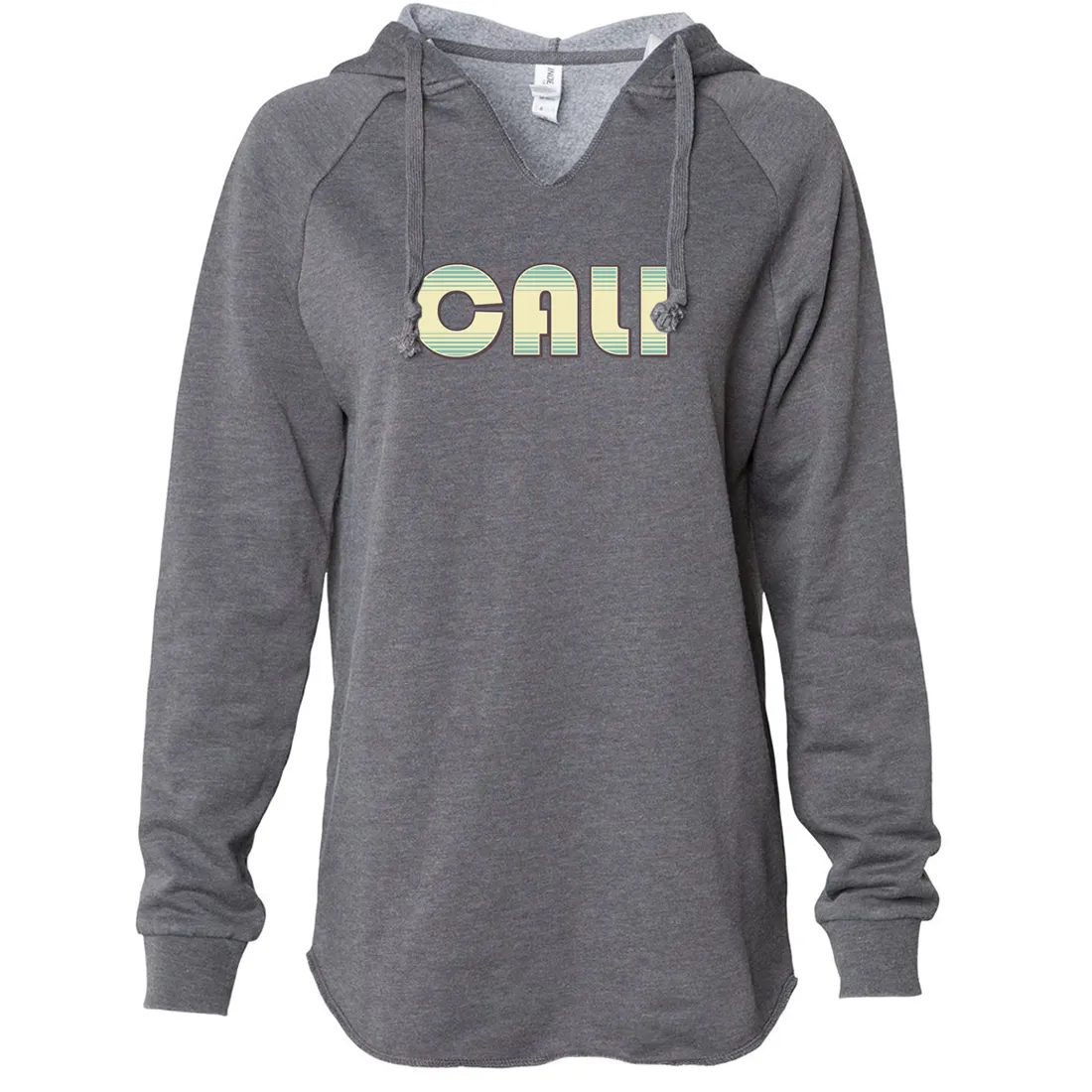 Cali 70's Stripe Women's Soft Hooded Pullover