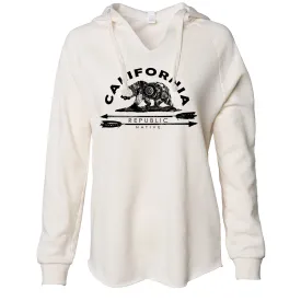 California Arrow Bear Women's Soft Hooded Pullover