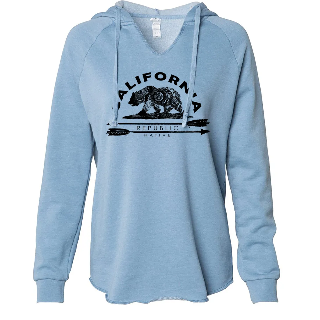 California Arrow Bear Women's Soft Hooded Pullover