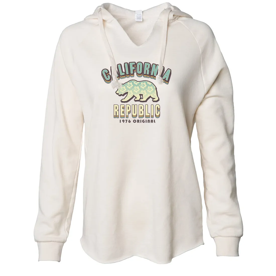 California Republic 1976 Bear Women's Soft Hooded Pullover