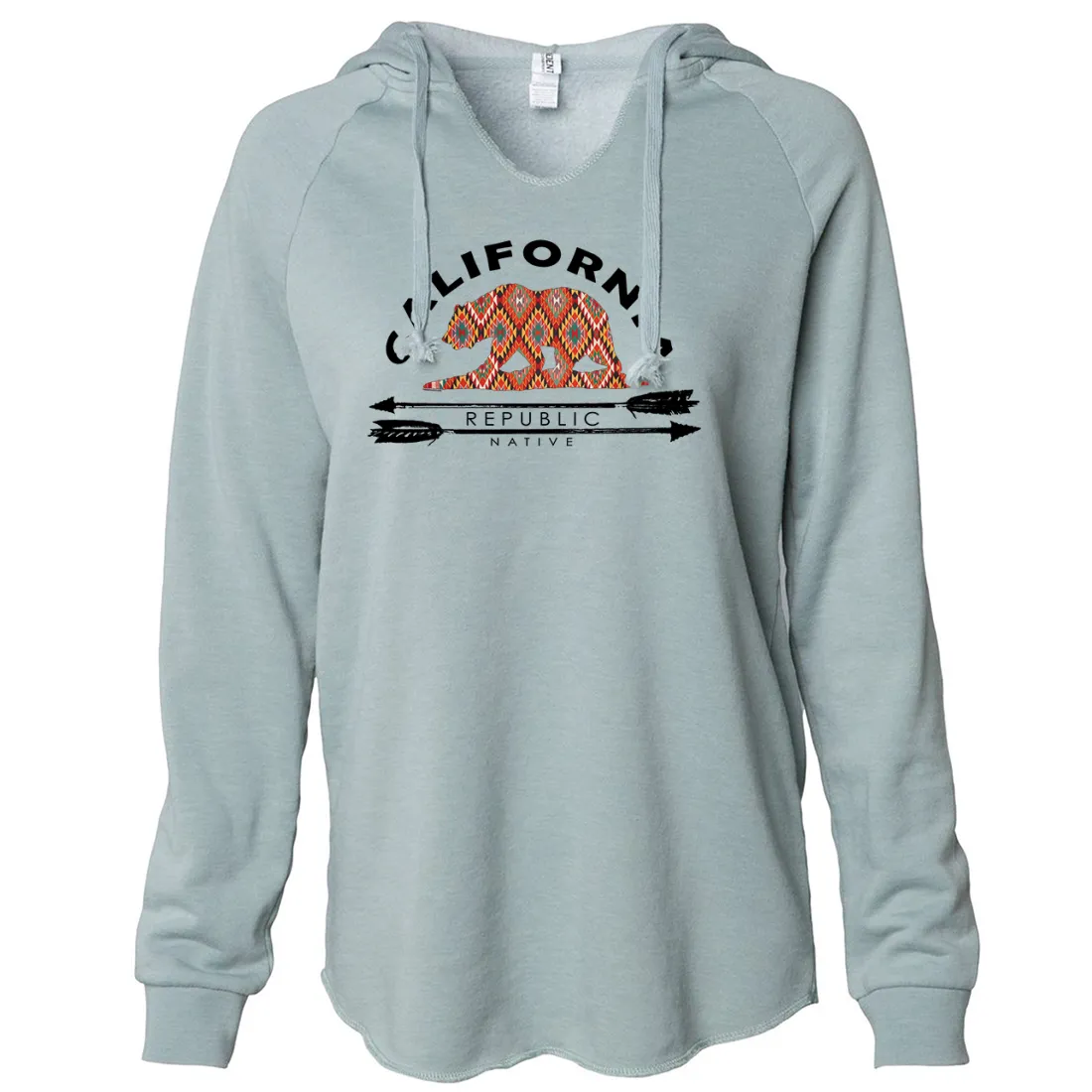 California Republic Native Women's Soft Hooded Pullover