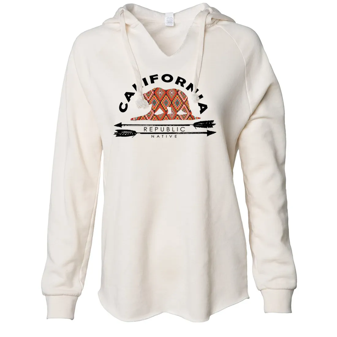 California Republic Native Women's Soft Hooded Pullover