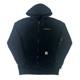 Carhartt Black Zip Up Hooded Sweatshirt