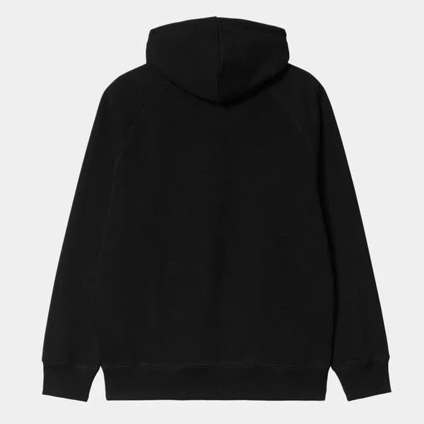 Carhartt WIP Hooded Chase Sweatshirt Black - Gold