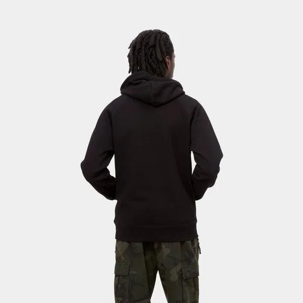 Carhartt WIP Hooded Chase Sweatshirt Black - Gold