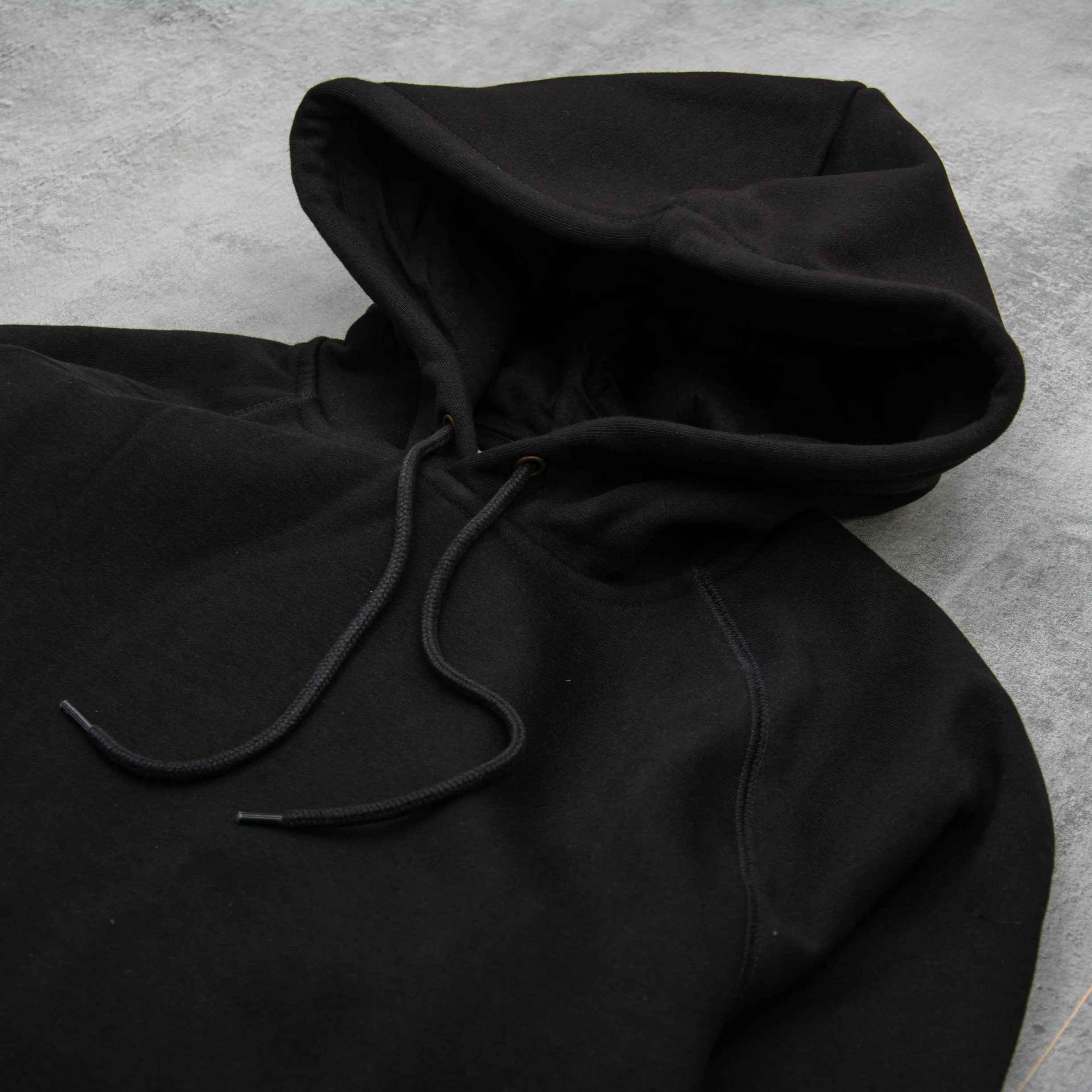 Carhartt WIP Hooded Chase Sweatshirt - Black / Gold