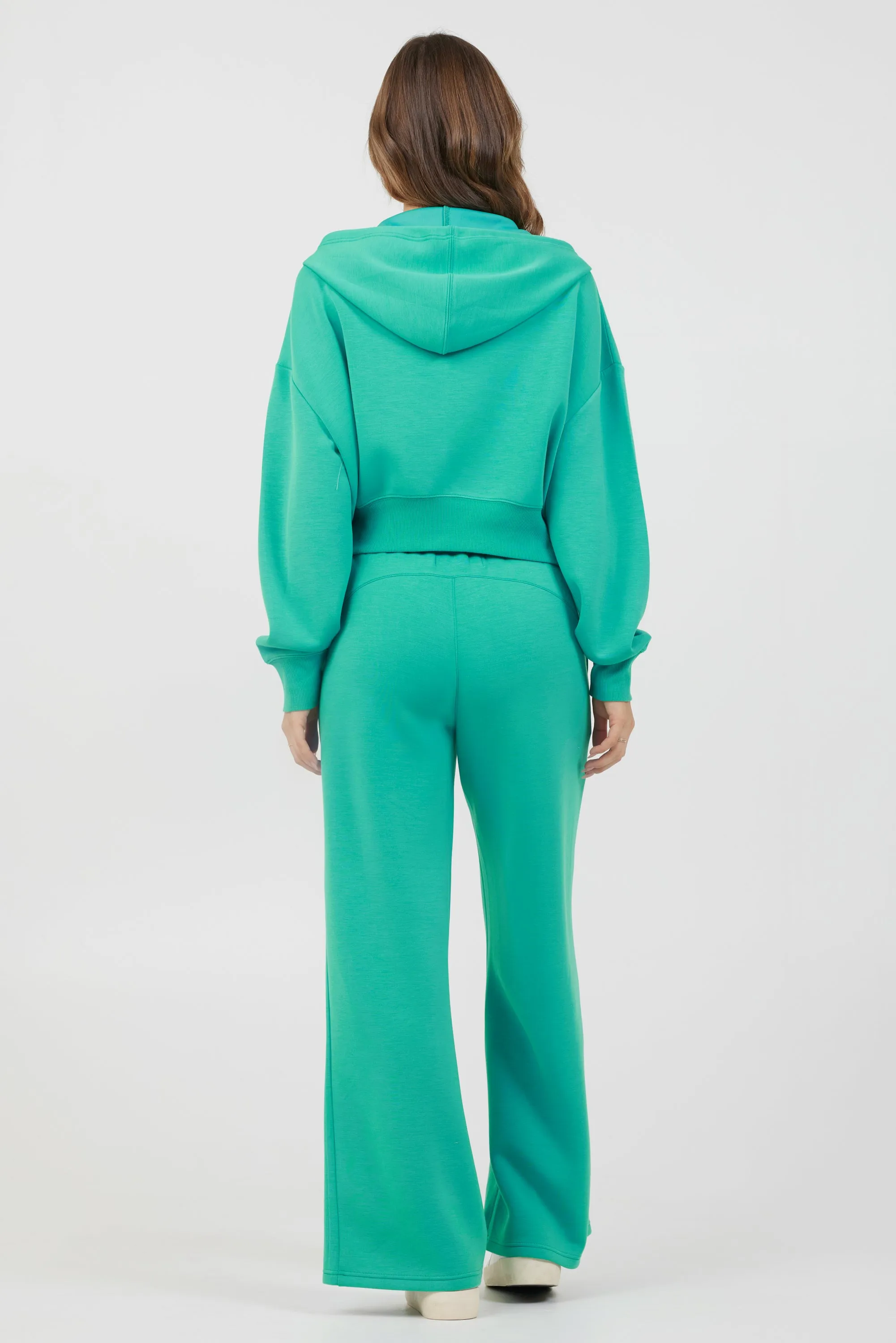 Caribbean Turquoise Cloud Fleece Zip Up