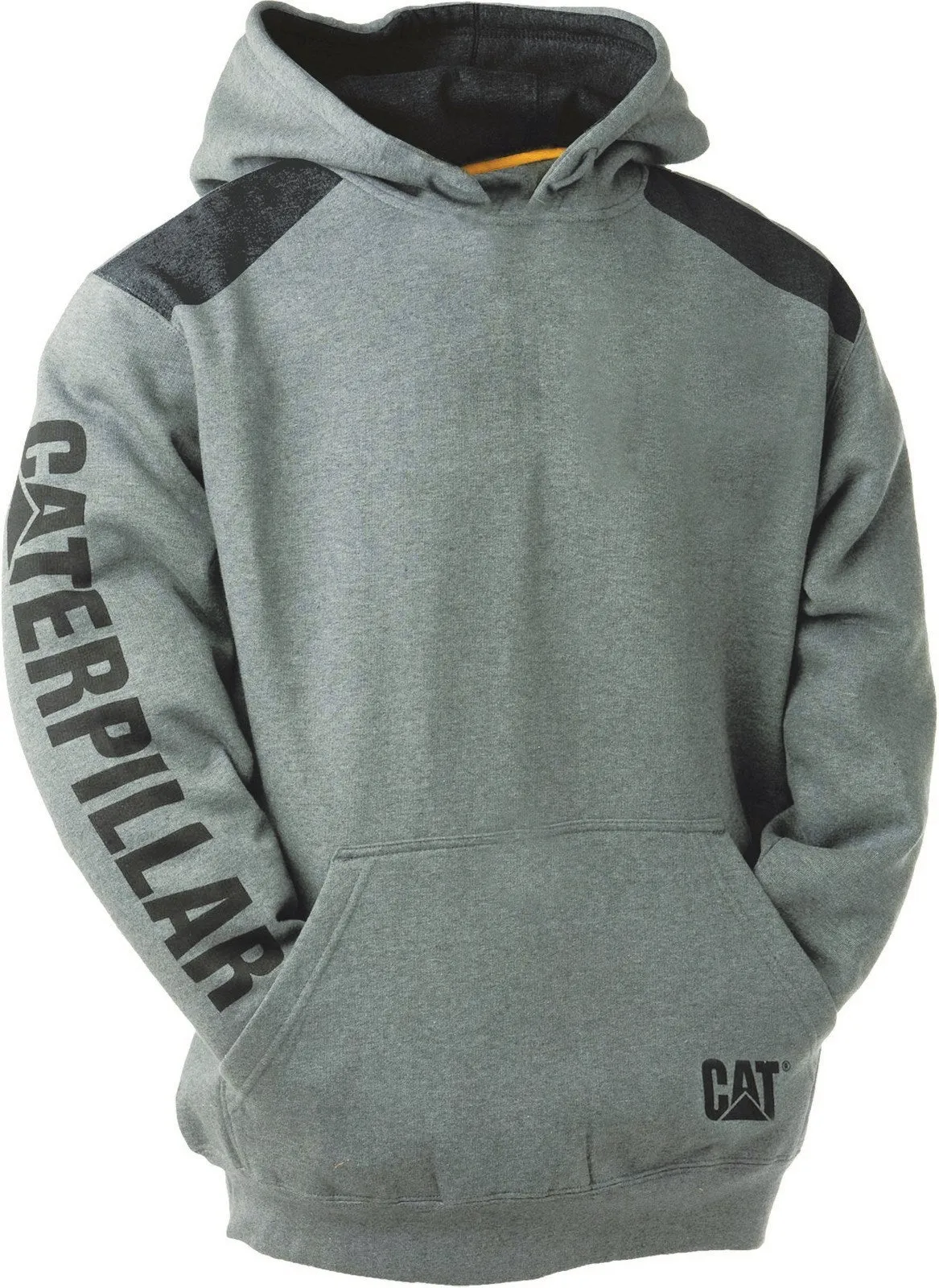 CAT Caterpillar Logo Panel Hoodie