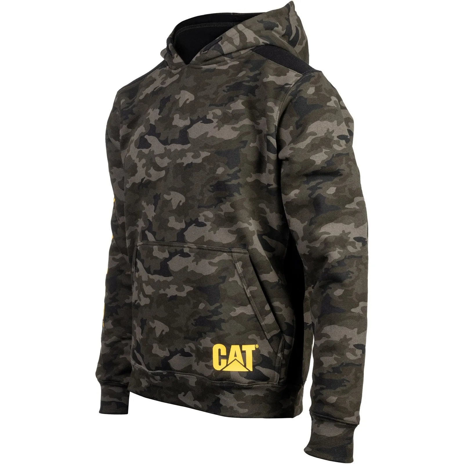 CAT Caterpillar Logo Panel Hoodie