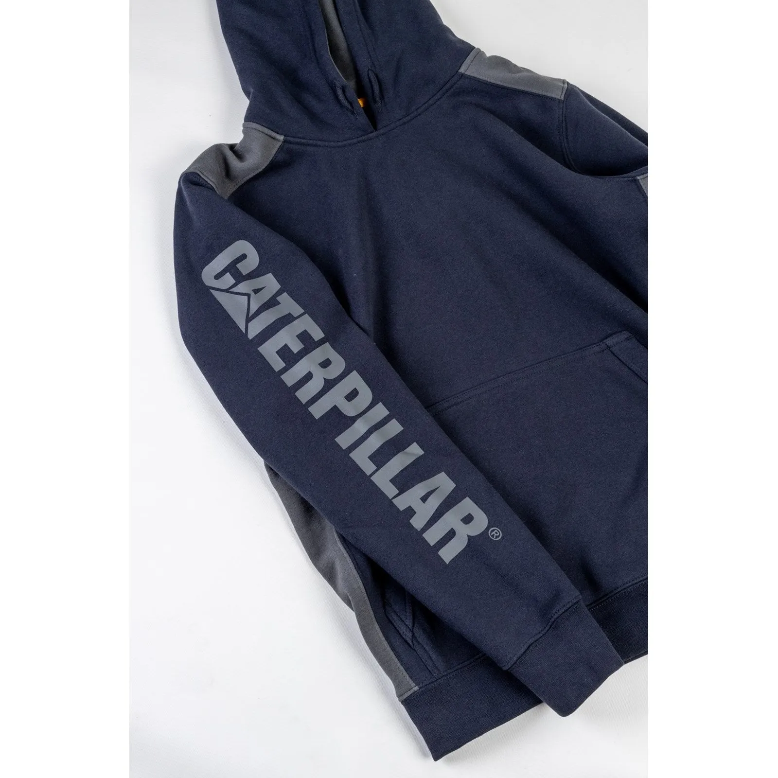 CAT Caterpillar Logo Panel Hoodie