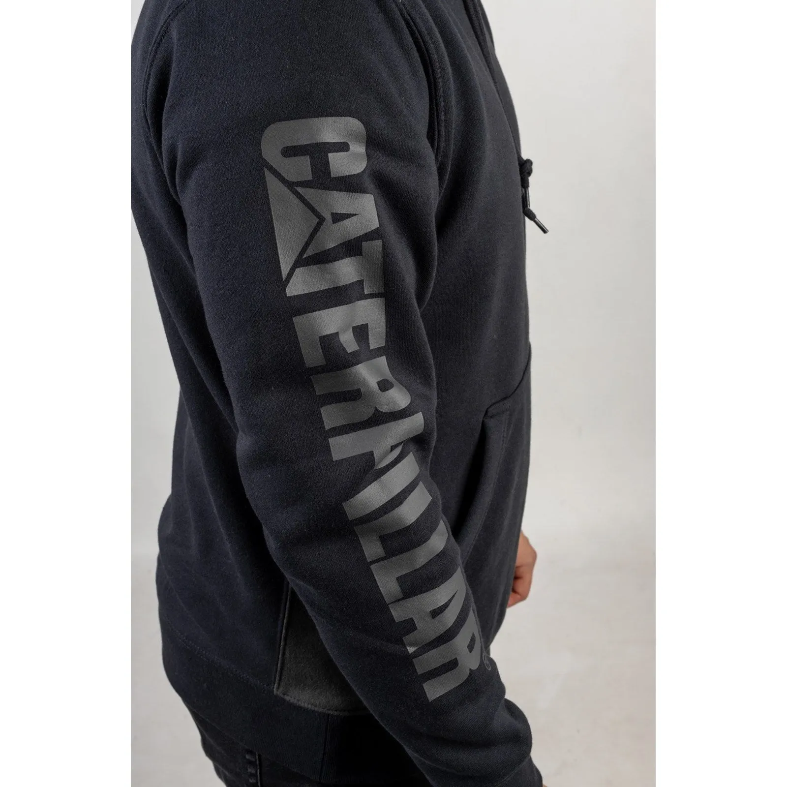 CAT Caterpillar Logo Panel Hoodie