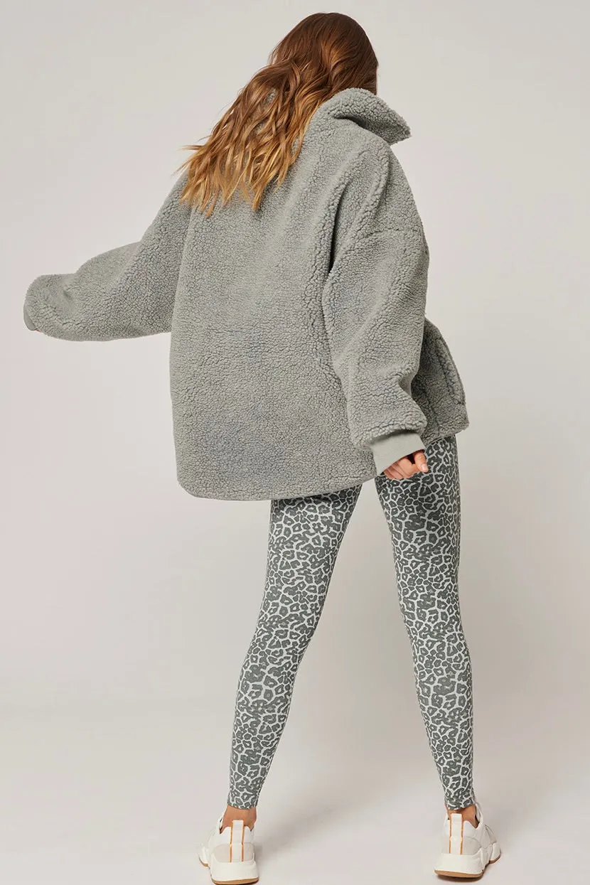 Celeste Cloud Sherpa Pull Over Sweatshirt