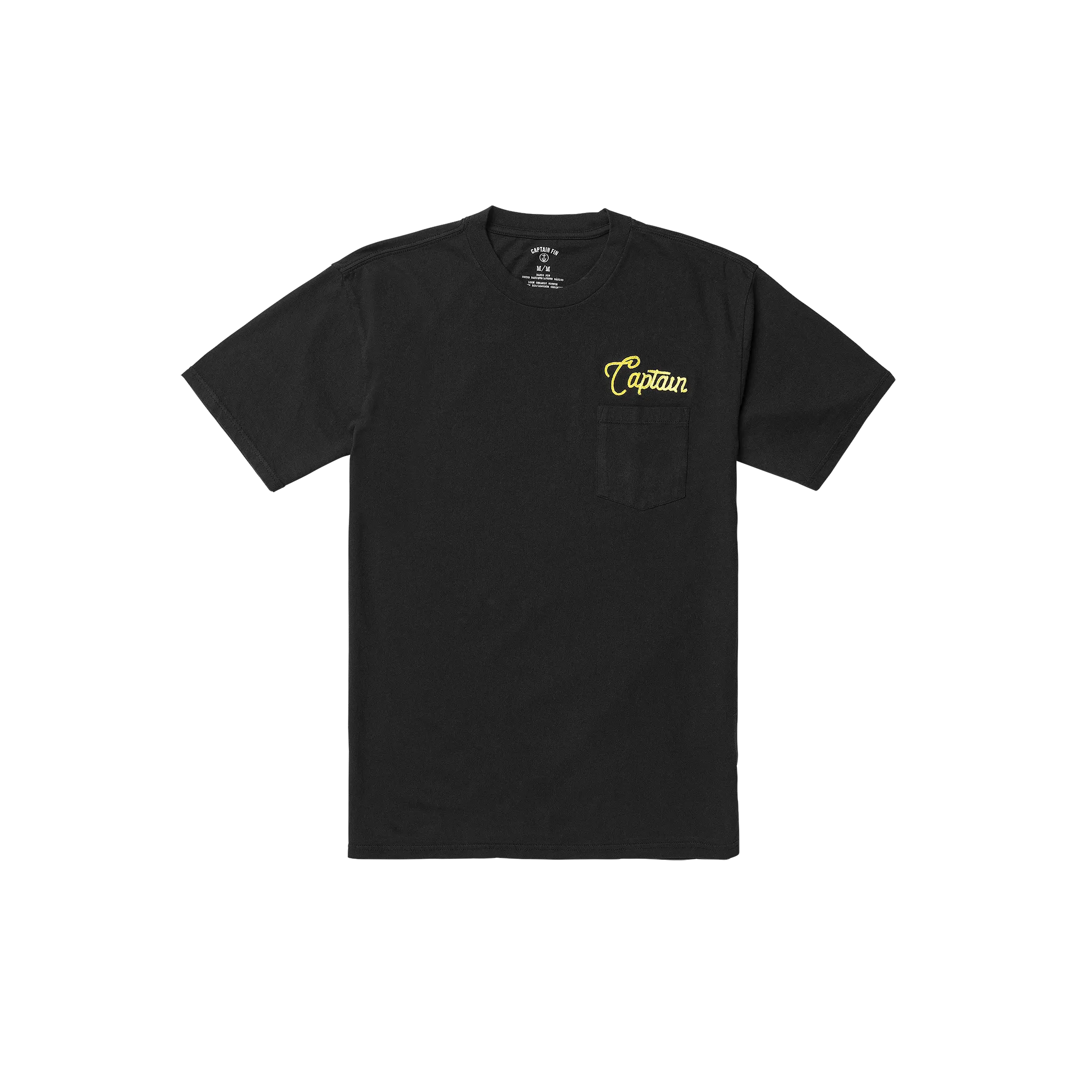 Chain Pocket Short Sleeve Tee - Black