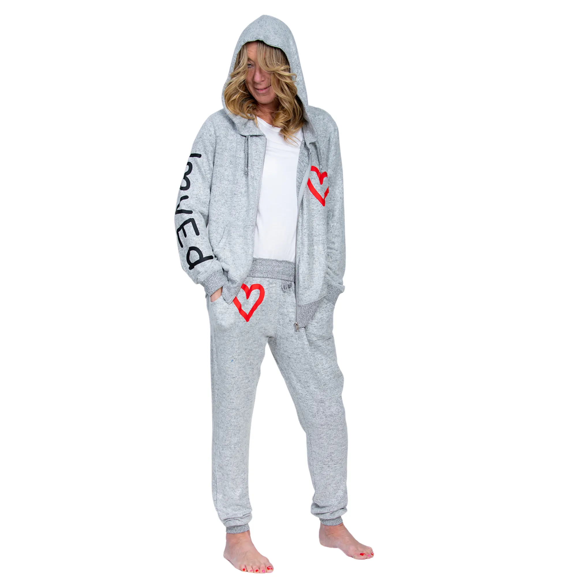 Cloud Hacci Love Jogger Zip Up Hoodie