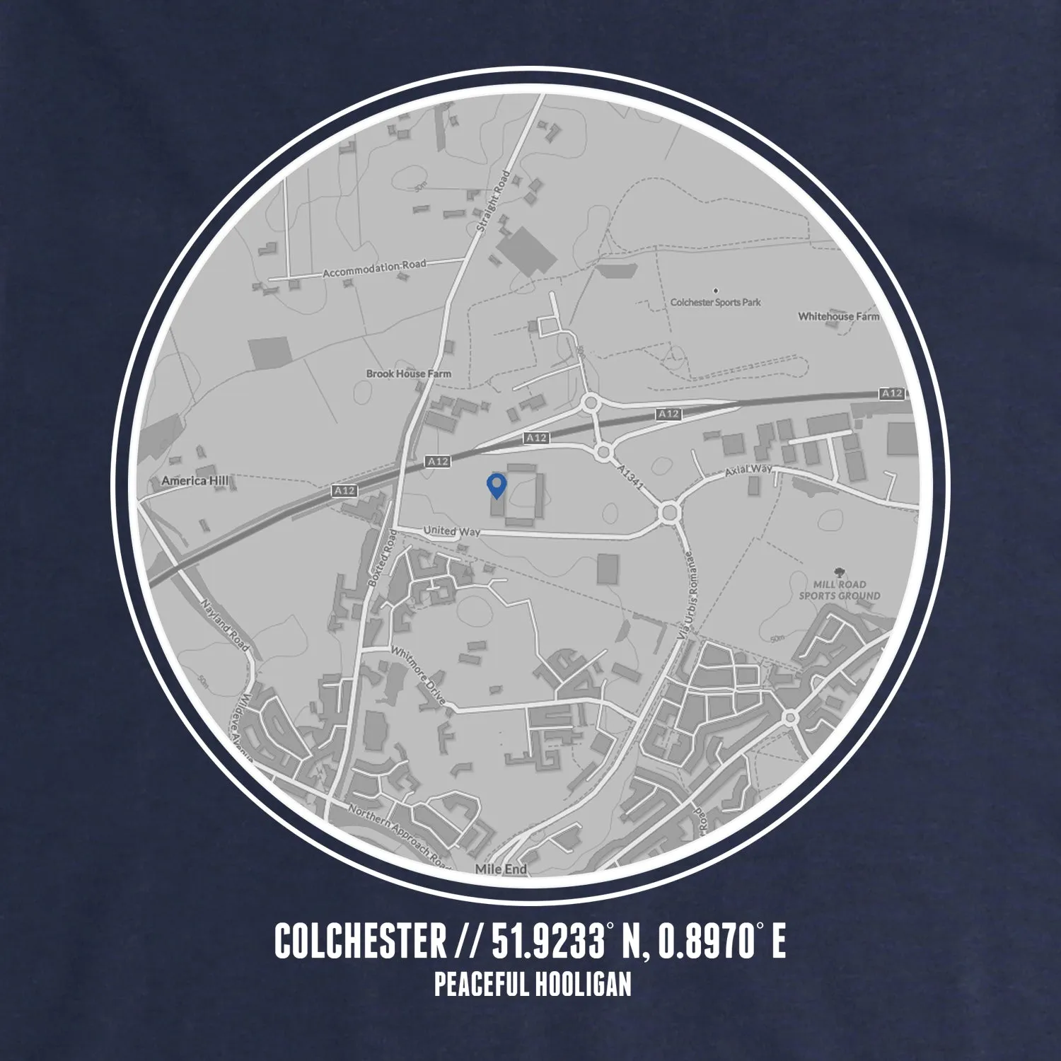 Colchester United Location Sweatshirt Navy