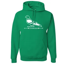 Crumb Bum Pigeon Pullover Hoodie | Crumb Bum Pigeon Kelly Green Pull Over Hoodie