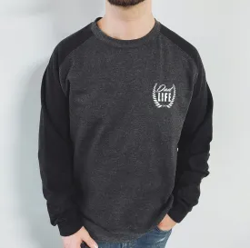 Dad Life Crest Black Sleeve Pullover