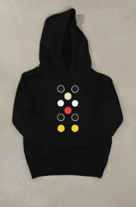 Dot Matrix (Tykes Unisex Black Hoody)