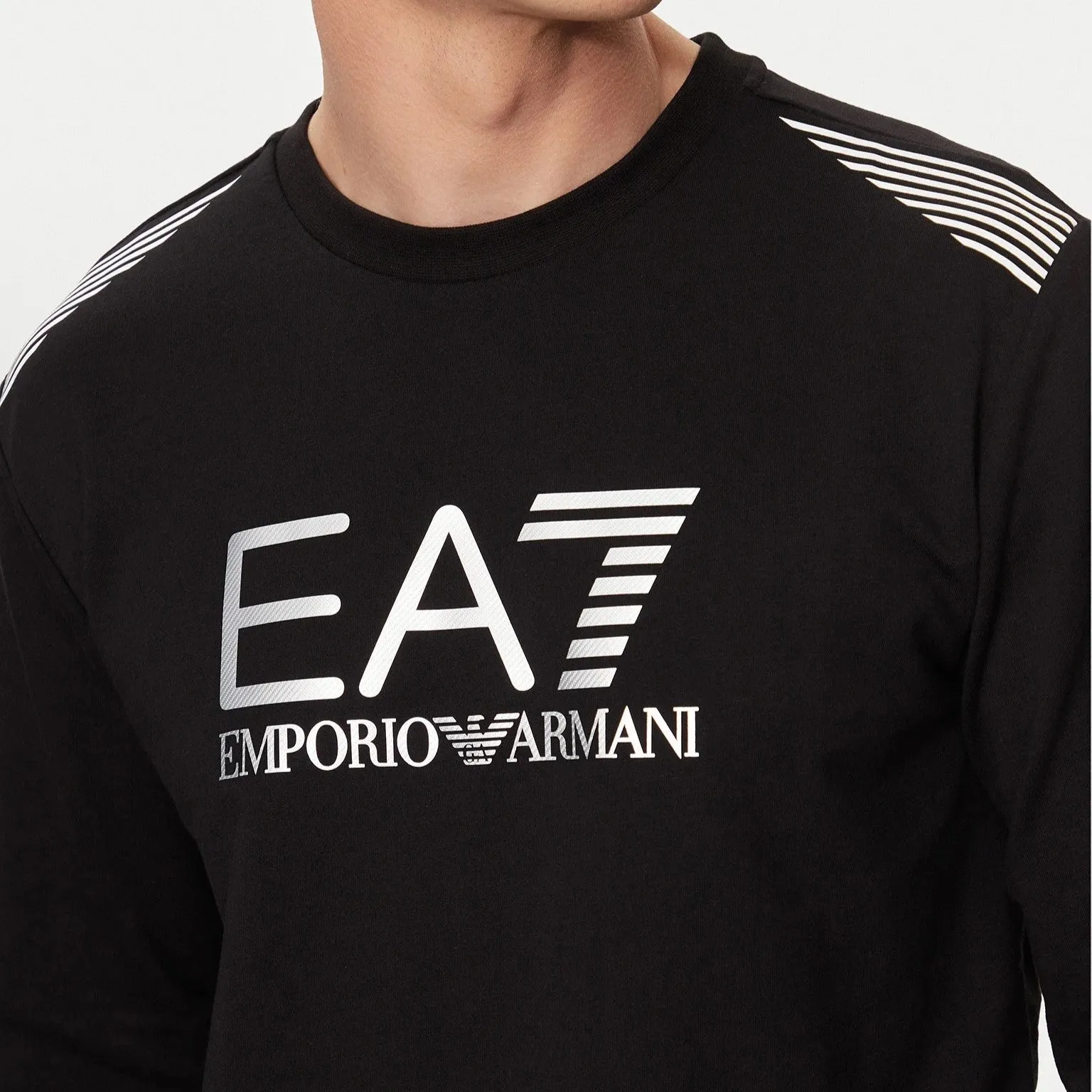 EA7 7 Lines Crew-Neck Sweatshirt