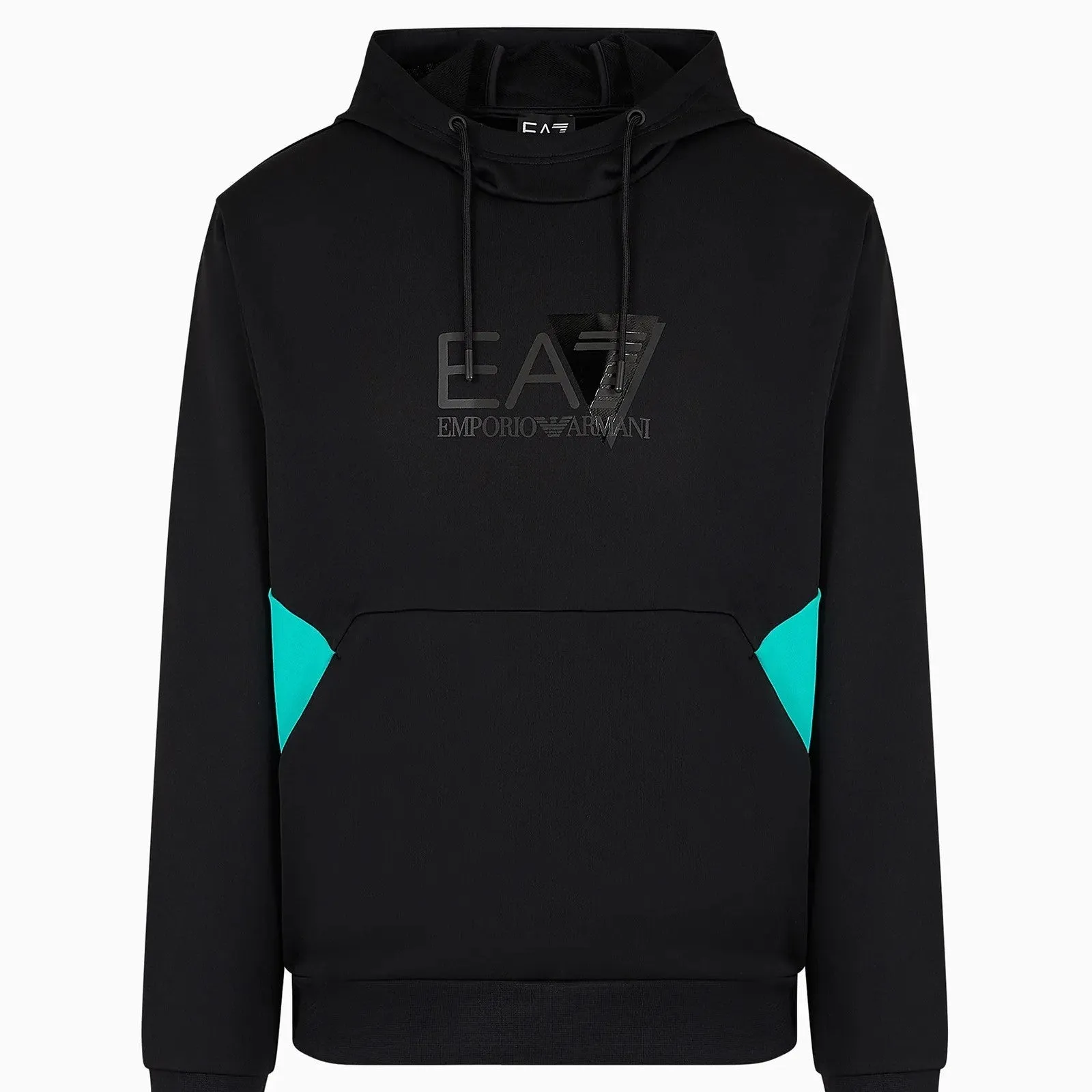 EA7 Technical-Fabric Hooded Sweatshirt