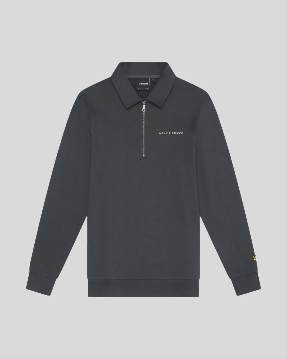 Embroidered Collared 1/4 Zip Jumper