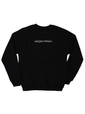 End Gun Violence Embroidered Sweatshirt