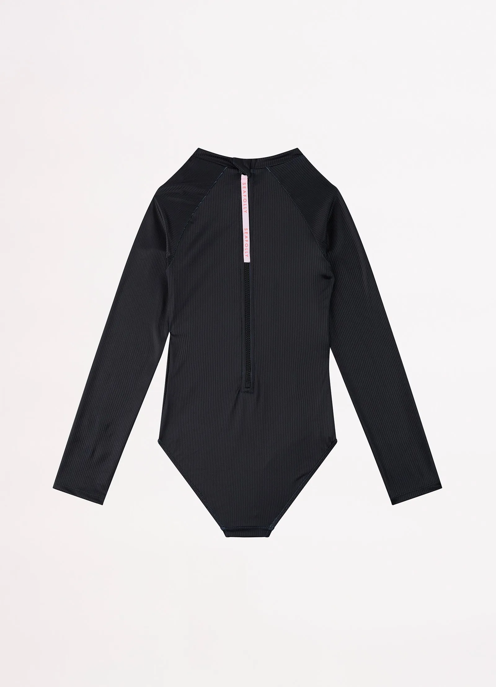 Essential Girls Panelled Paddlesuit - Black