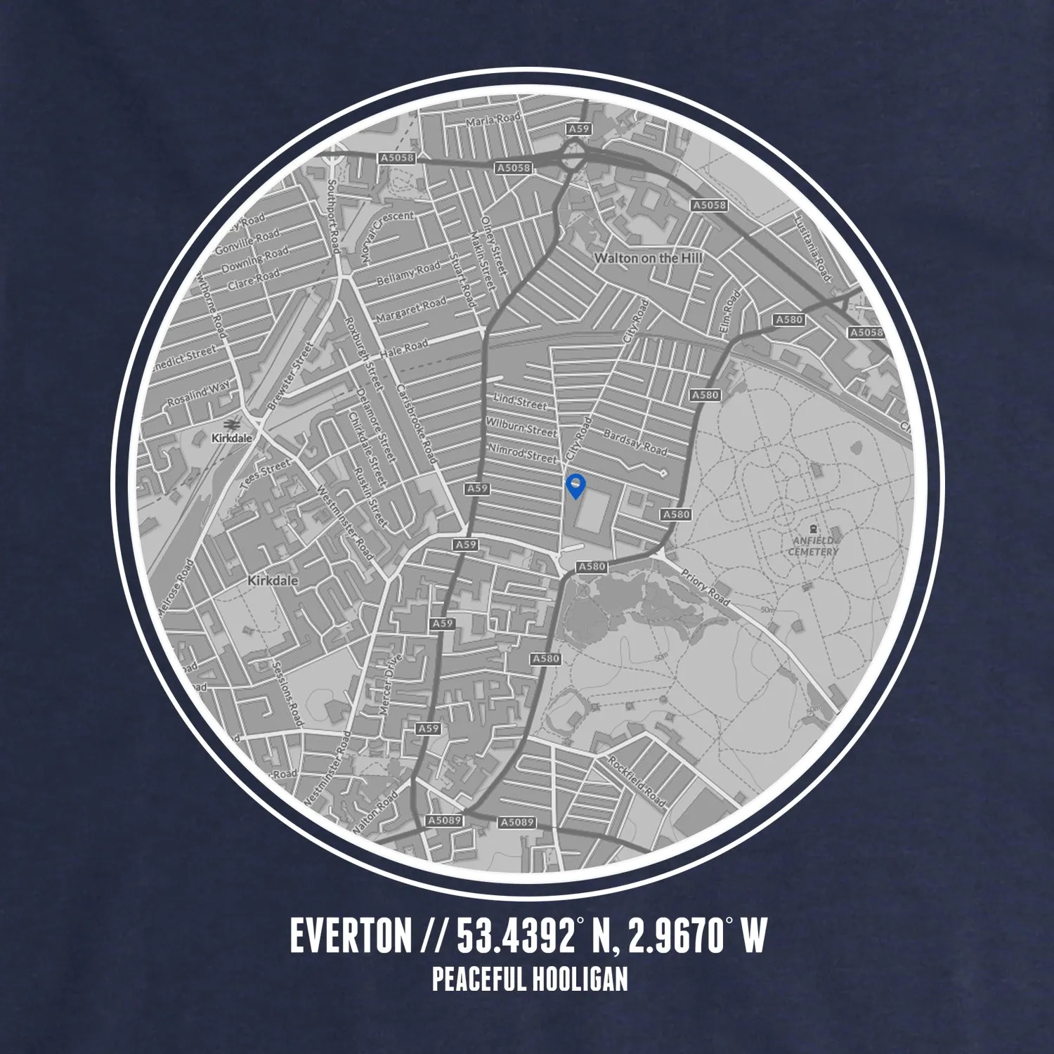 Everton Location Sweatshirt Navy