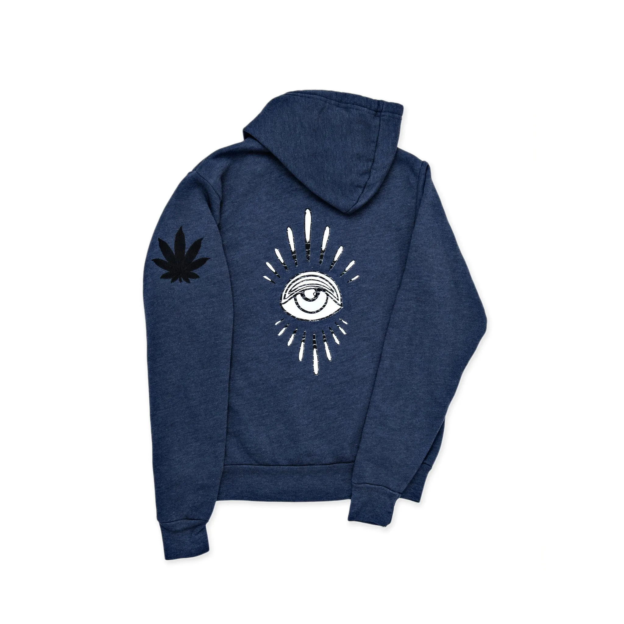 EYE BURST   SWEET LEAF NAVY HOODIE