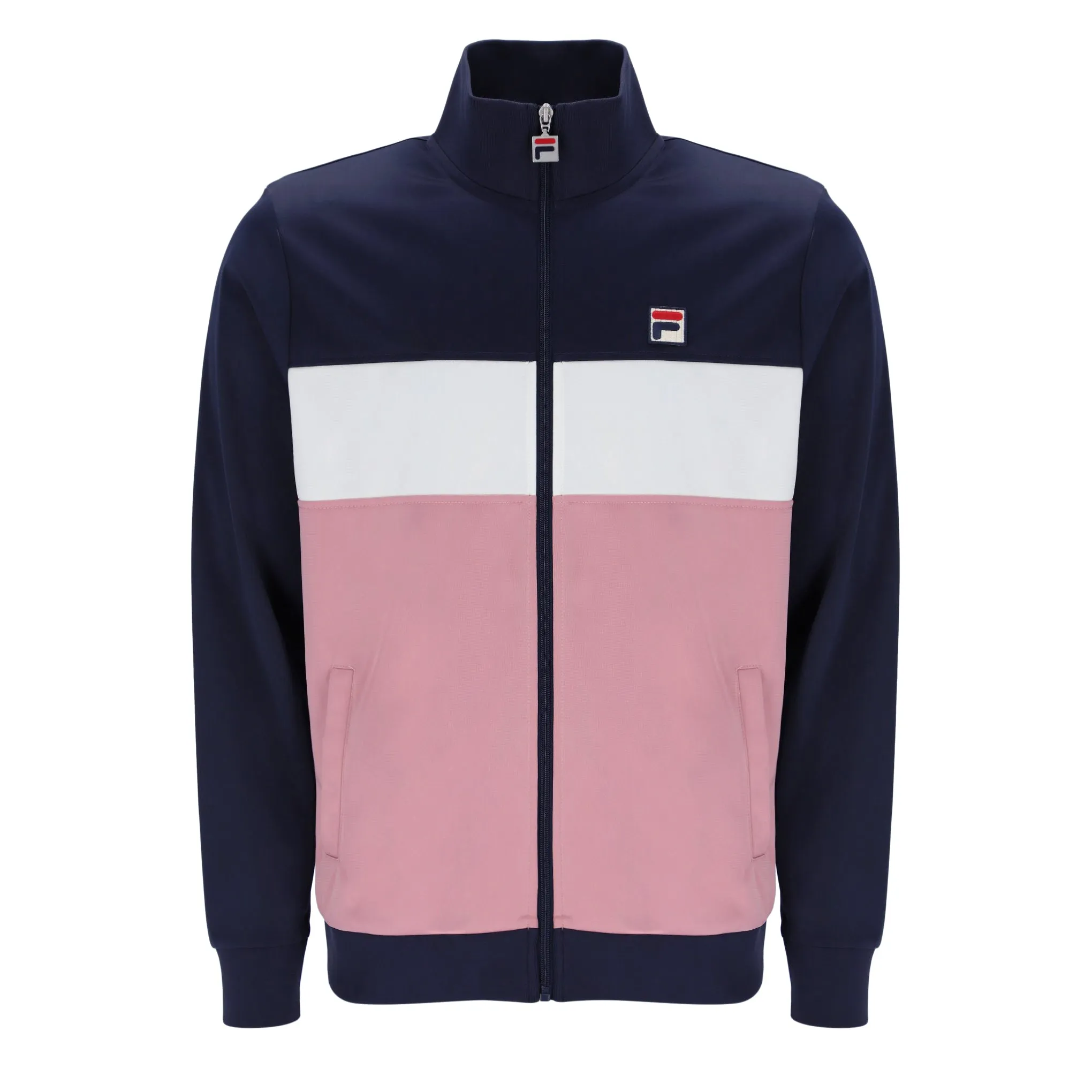 Fila Vintage Conrad Track Top Navy/Pink