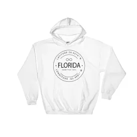 Florida - Hooded Sweatshirt - Latitude & Longitude