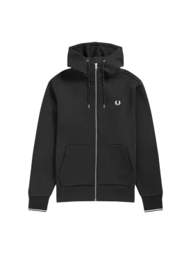 Fred Perry Hooded Zip Through Sweatshirt