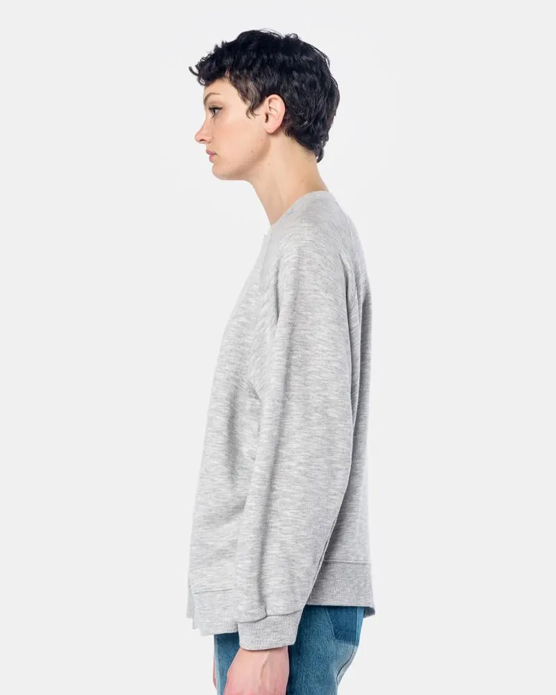 French Terry Drop Raglan Sweatshirt in Grey