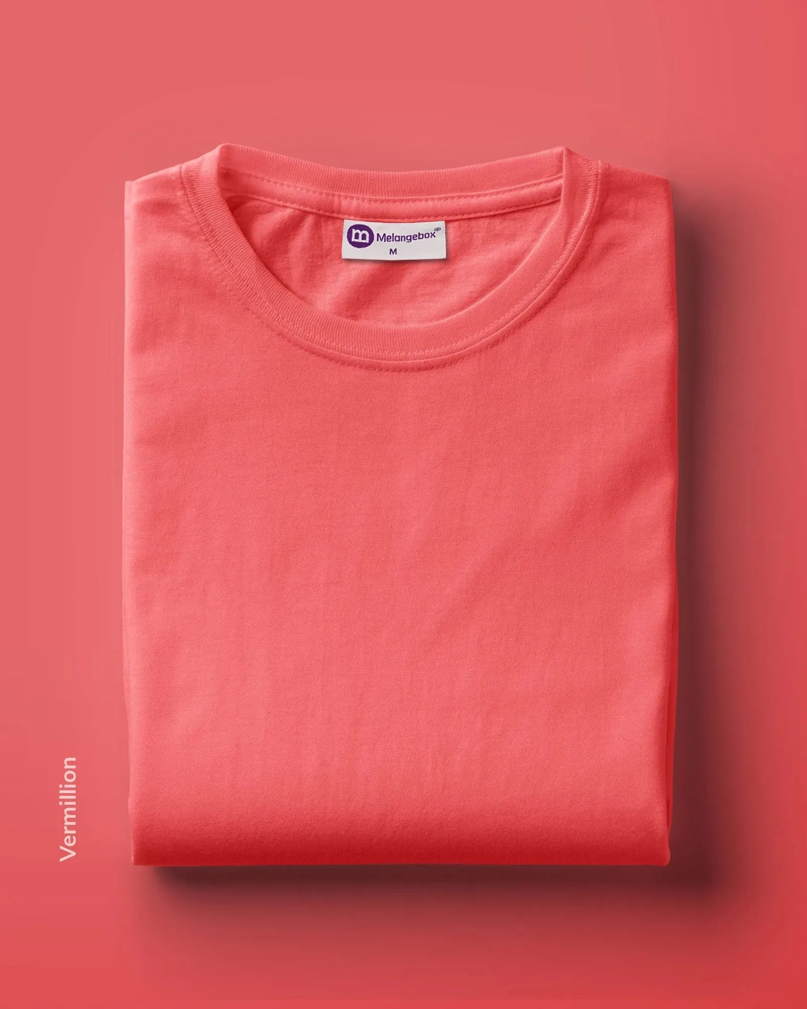 Full Sleeves Crew Neck: Vermillion