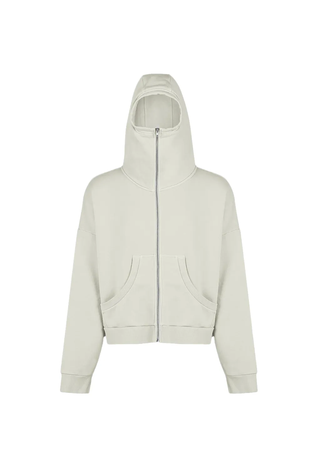 FULL ZIP HOODIE | RICE