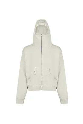 FULL ZIP HOODIE | RICE