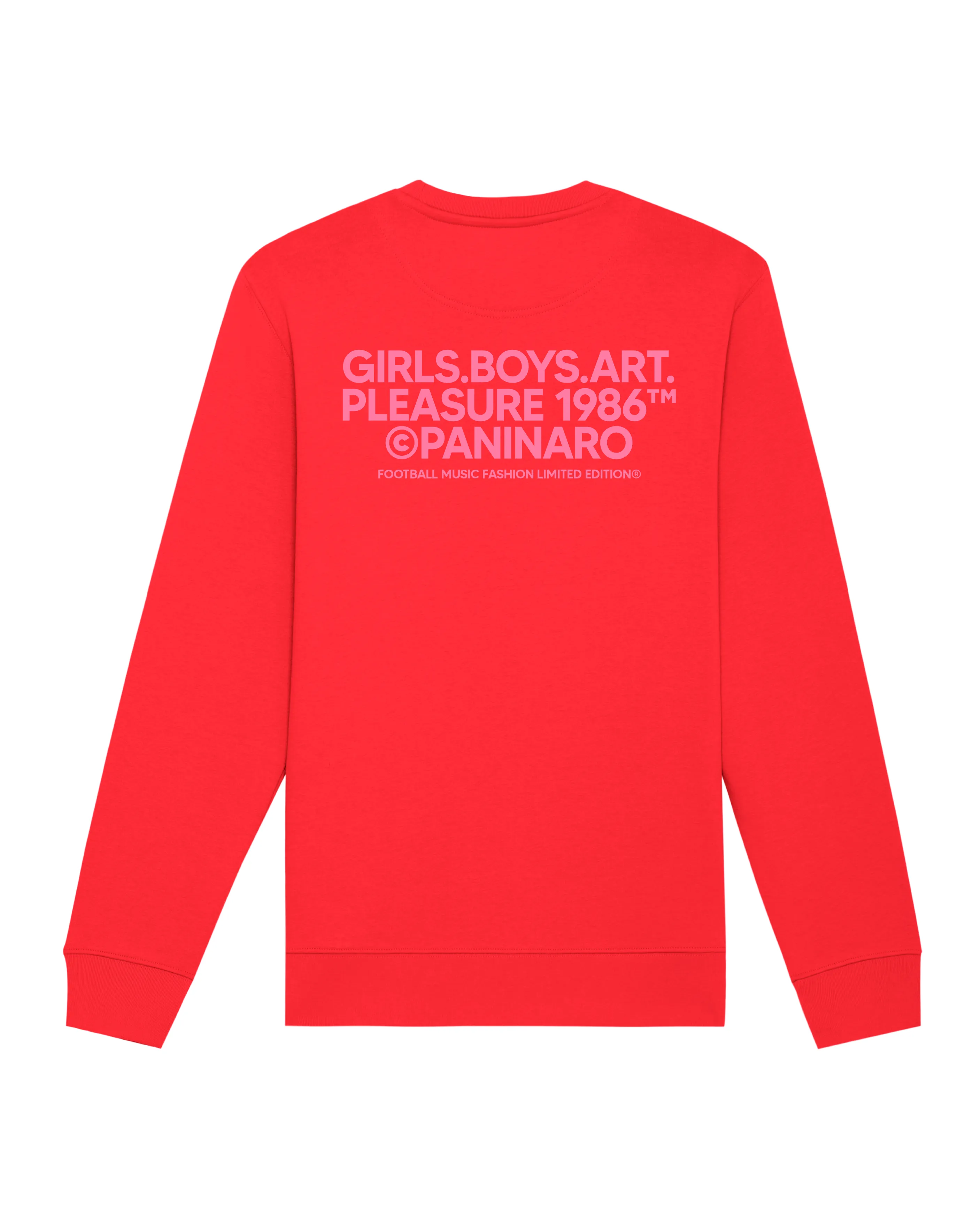 GIRLS BOYS ART PLEASURE - RED SWEATSHIRT