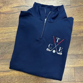 Golf Personalized Quarter Zip Pullover Sweatshirt