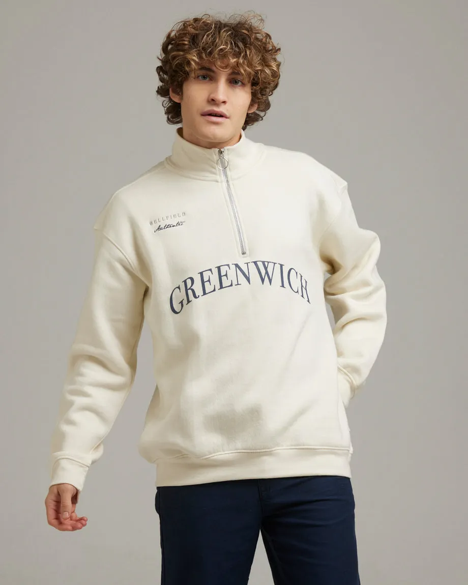 GOREVILLE MEN'S 1/4 ZIP SWEATSHIRT | IVORY