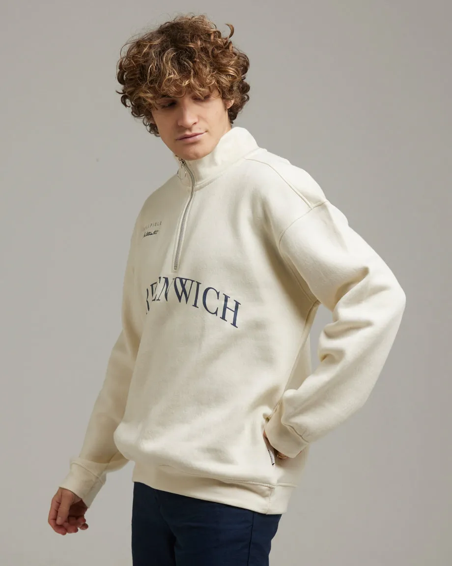 GOREVILLE MEN'S 1/4 ZIP SWEATSHIRT | IVORY