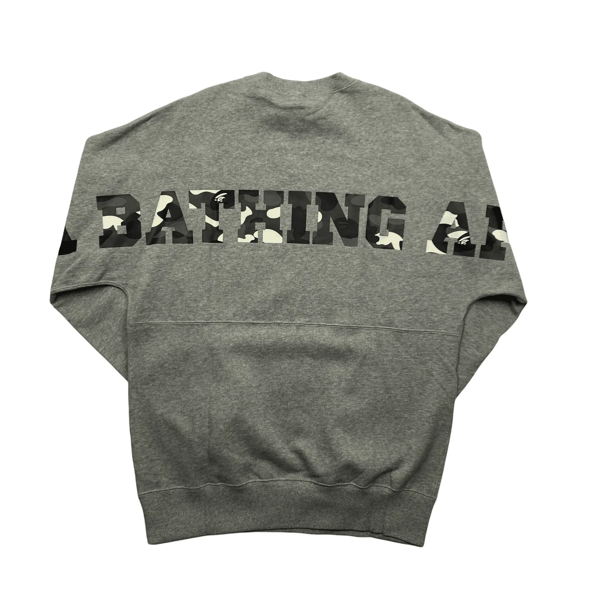 Grey A Bathing Ape (BAPE) Sweatshirt - Large